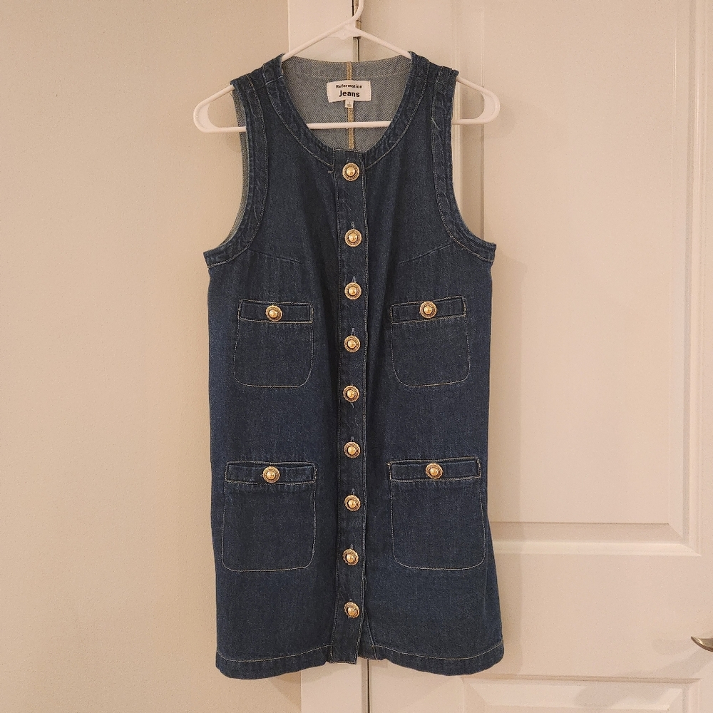 Reformation Denim Mini Dress XS